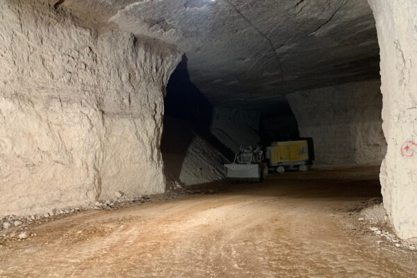 Inside marble quarry